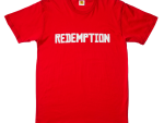 Redemption T-Shirt - White on Red