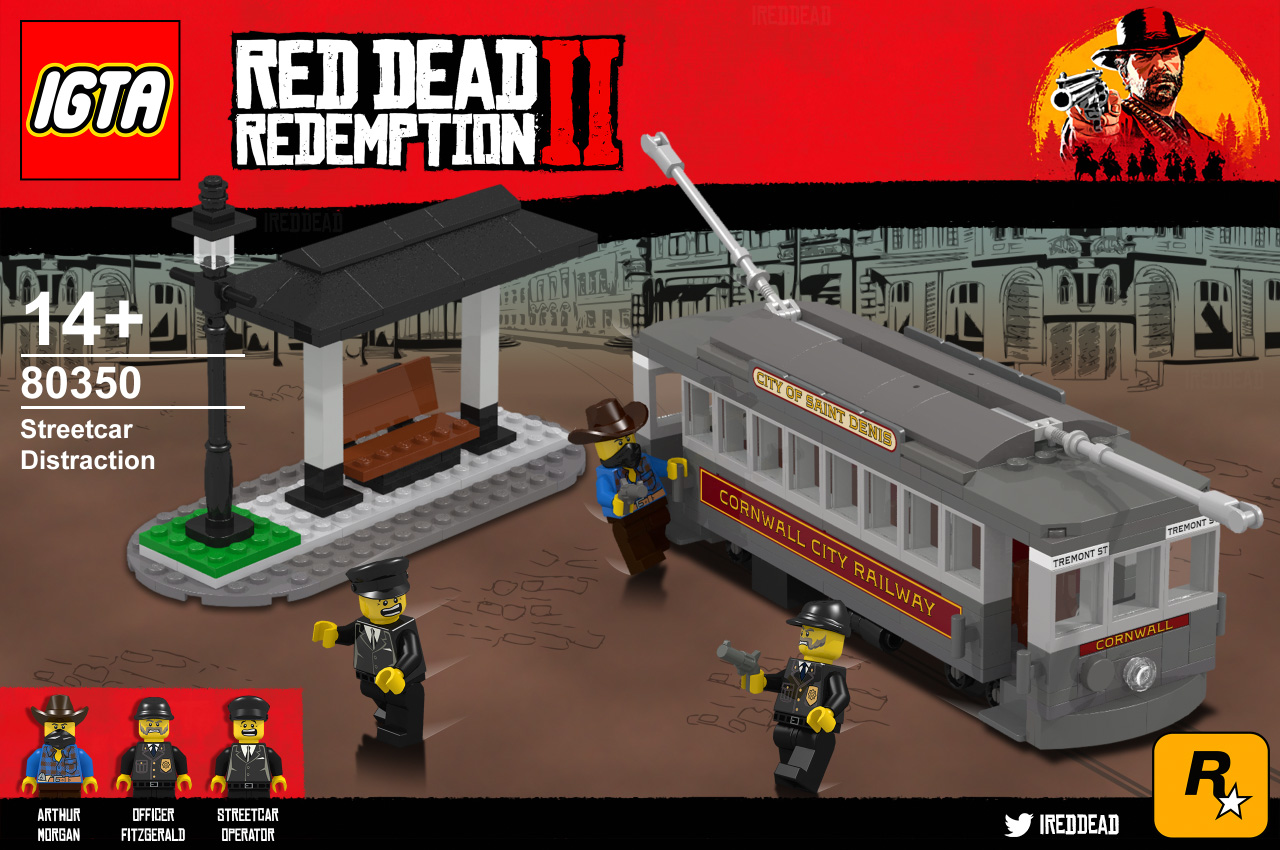 skuffe Af storm derefter RDR2 Lego Set Streetcar Distraction - Red Dead Redemption