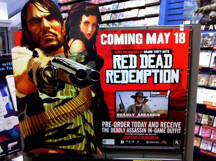 Premonition Ambitiøs Kridt Red Dead Redemption" Standee Poster at GameStop - Red Dead Redemption