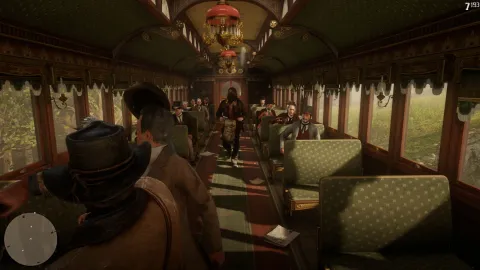 Classic train robbery