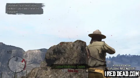 Red Dead Redemption Explosive Rifle Mastery Complete