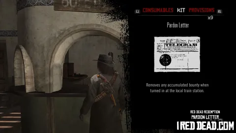 Red Dead Redemption Kit Item Pardon Letter