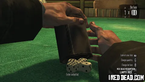 Red Dead Redemption Liars Dice 6