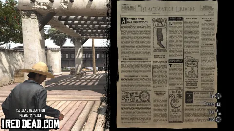 Red Dead Redemption Newspapers Blackwater Ledger No 56