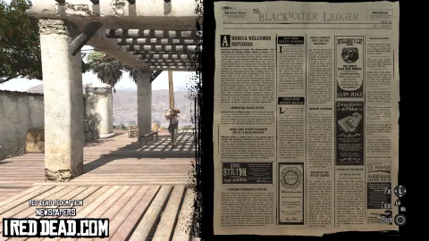Red Dead Redemption Newspapers Blackwater Ledger No 57