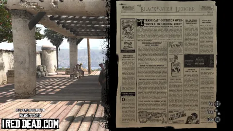 Red Dead Redemption Newspapers Blackwater Ledger No 58