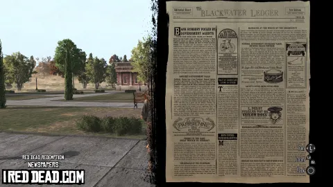 Red Dead Redemption Newspapers Blackwater Ledger No 60
