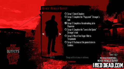 Red Dead Redemption Reyes Rebels Outfit Criteria