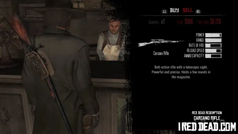 Red Dead Redemption Shop Item Carcano Rifle