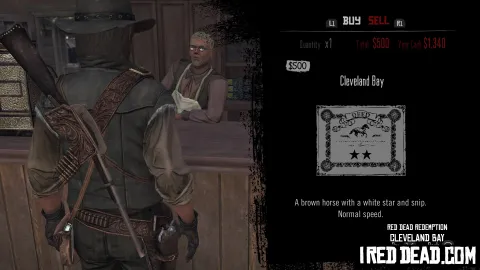Red Dead Redemption Shop Item Cleveland Bay