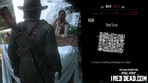 Red Dead Redemption Shop Item Rebel Scrap