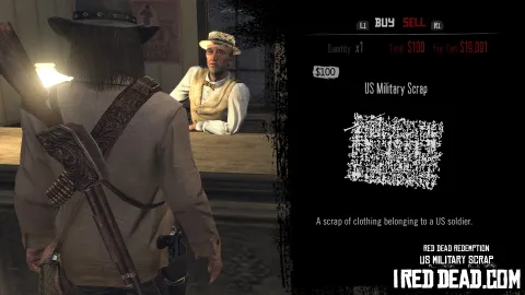Red Dead Redemption Shop Item Us Military Scrap