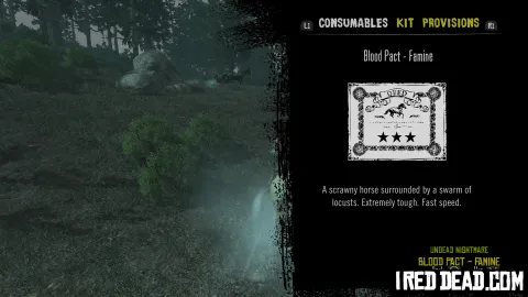 Red Dead Redemption Undead Nightmare Consumables Blood Pact Famine