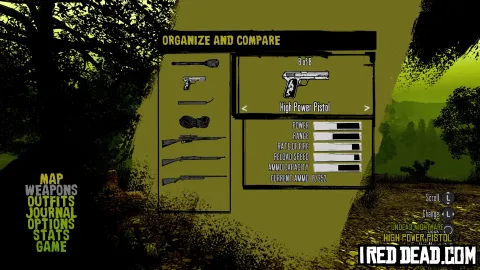 Red Dead Redemption Undead Nightmare High Power Pistol 1