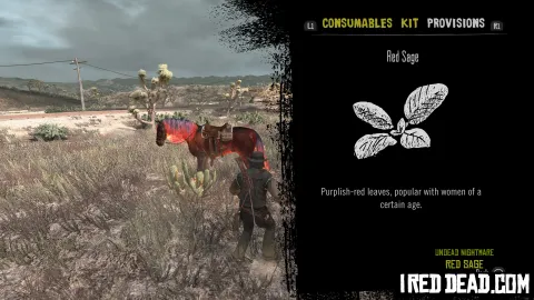 Red Dead Redemption Undead Nightmare Provisions Red Sage