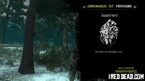 Red Dead Redemption Undead Nightmare Provisions Sasquatch Hearts