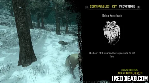 Red Dead Redemption Undead Nightmare Provisions Undead Horse Hearts