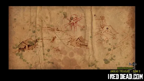 Red Dead Redemption Undead Nightmare Undead Treasure Hunter Rank 2 Map