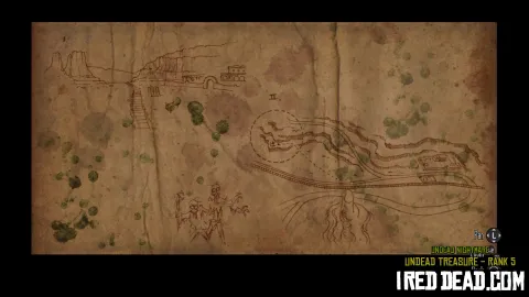 Red Dead Redemption Undead Nightmare Undead Treasure Hunter Rank 5 Map