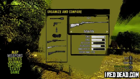 Red Dead Redemption Undead Nightmare Weapons Buffalo Rifle 1