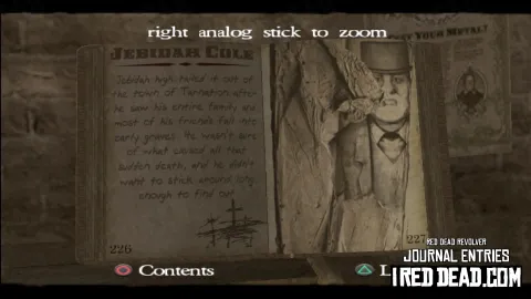 Red Dead Revolver Journal Entry 114 - Jebidah Cole