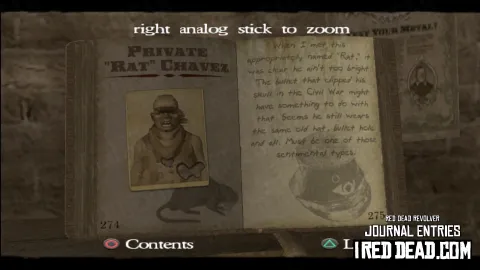 Red Dead Revolver Journal Entry 138 - Private "Rat" Chavez