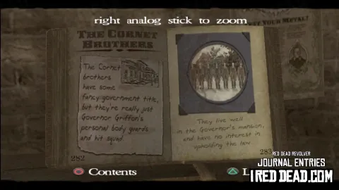 Red Dead Revolver Journal Entry 142 - The Cornet Brothers