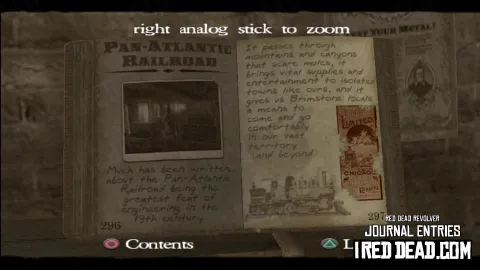 Red Dead Revolver Journal Entry 149 - Pan-Atlantic Railroad