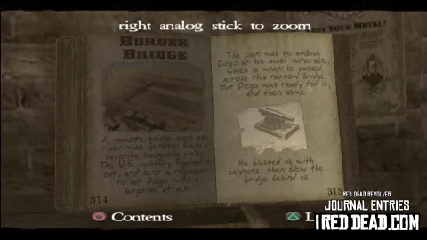 Red Dead Revolver Journal Entry 158 - Border Ridge