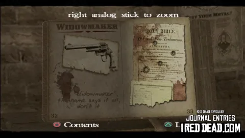 Red Dead Revolver Journal Entry 17 - Widowmaker Red Dead Revolver Journal Entry 17 - Widowmaker