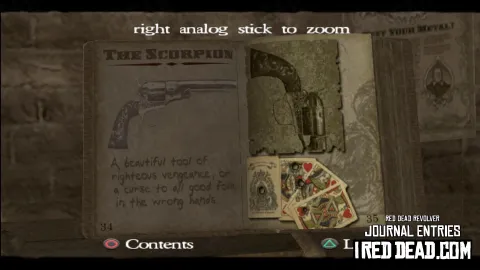 Red Dead Revolver Journal Entry 18 - The Scorpion Red Dead Revolver Journal Entry 18 - The Scorpion