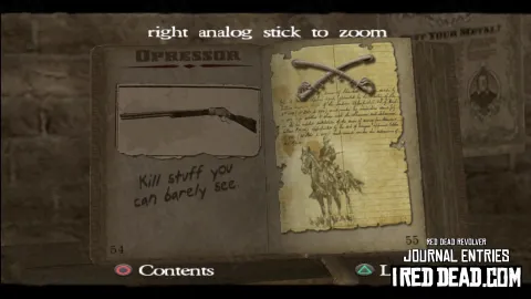 Red Dead Revolver Journal Entry 28 - Oppressor Red Dead Revolver Journal Entry 28 - Oppressor