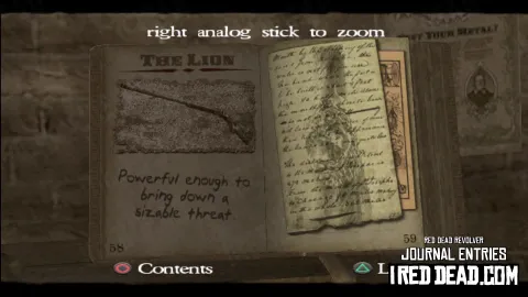 Red Dead Revolver Journal Entry 30 - The Lion Red Dead Revolver Journal Entry 30 - The Lion