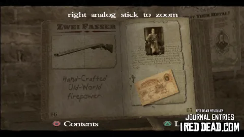 Red Dead Revolver Journal Entry 34 - Zwei Fasser Red Dead Revolver Journal Entry 34 - Zwei Fasser