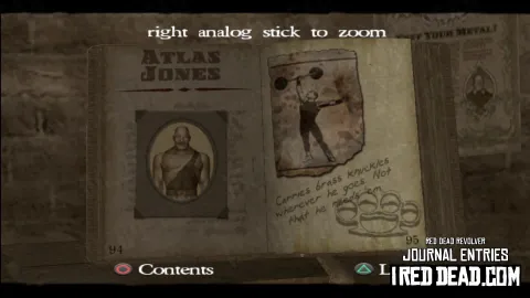 Red Dead Revolver Journal Entry 48 - Atlas Jones
