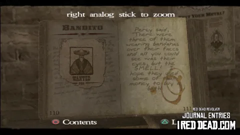 Red Dead Revolver Journal Entry 56 - Bandito