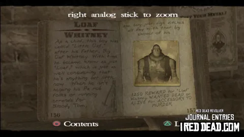 Red Dead Revolver Journal Entry 79 - Loaf Whitney Red Dead Revolver Journal Entry 79 - Loaf Whitney