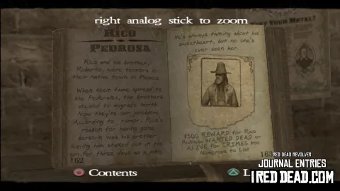 Red Dead Revolver Journal Entry 82 - Rico Pedrosa Red Dead Revolver Journal Entry 82 - Rico Pedrosa