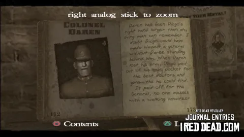 Red Dead Revolver Journal Entry 87 - Colonel Daren Red Dead Revolver Journal Entry 87 - Colonel Daren