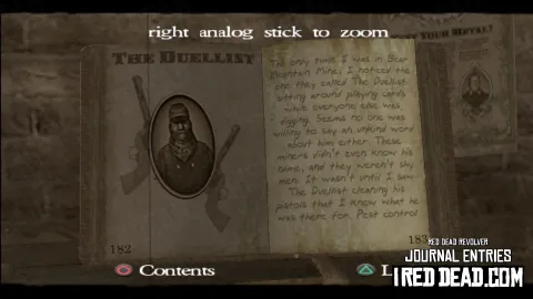Red Dead Revolver Journal Entry 92 - The Duellist Red Dead Revolver Journal Entry 92 - The Duellist