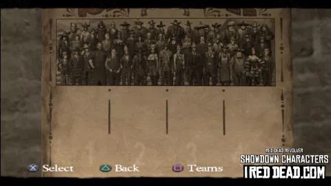 Red Dead Revolver Showdown Characters All