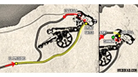 The Gates of El Presidio Map The Gates of El Presidio Map