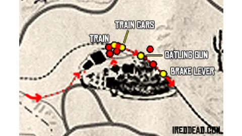 The Great Mexican Train Robbery Map The Great Mexican Train Robbery Map