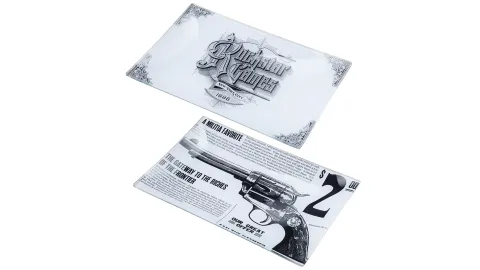 Vintage Rockstar Glass Decoupage Trays by John Der