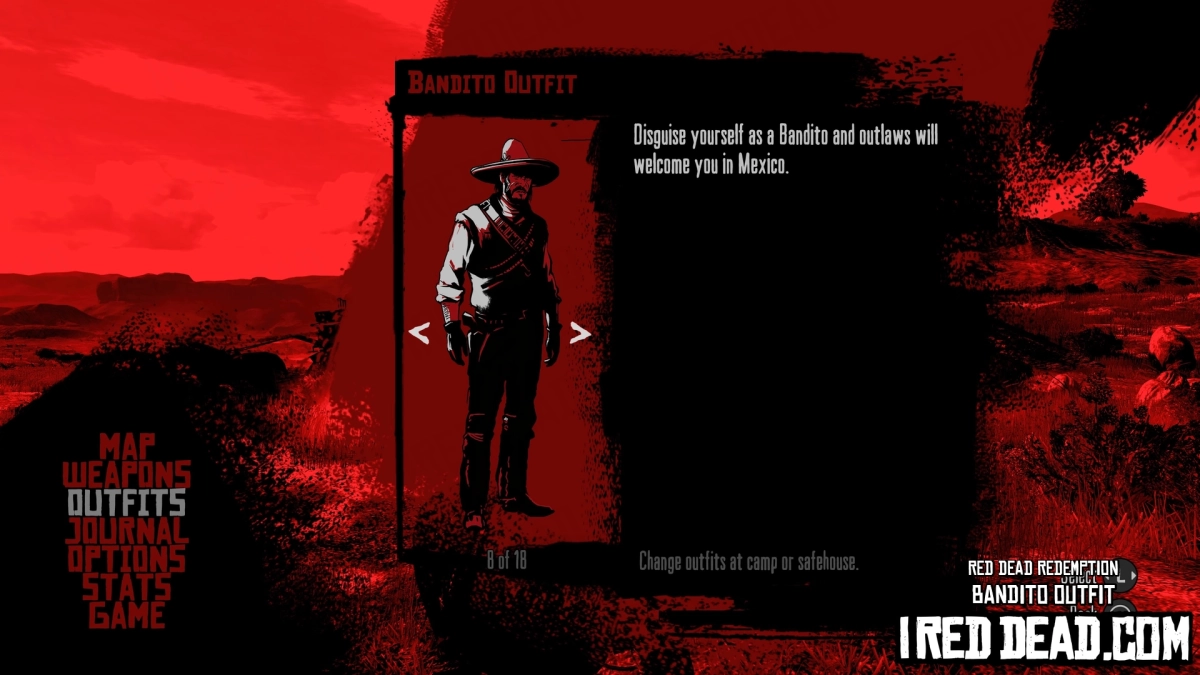 Red Dead Redemption Bandito Outfit Criteria Completed