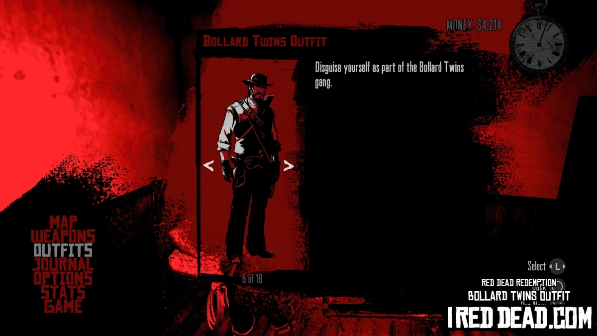 Red Dead Redemption Bollard Twins Outfit Criteria Completed