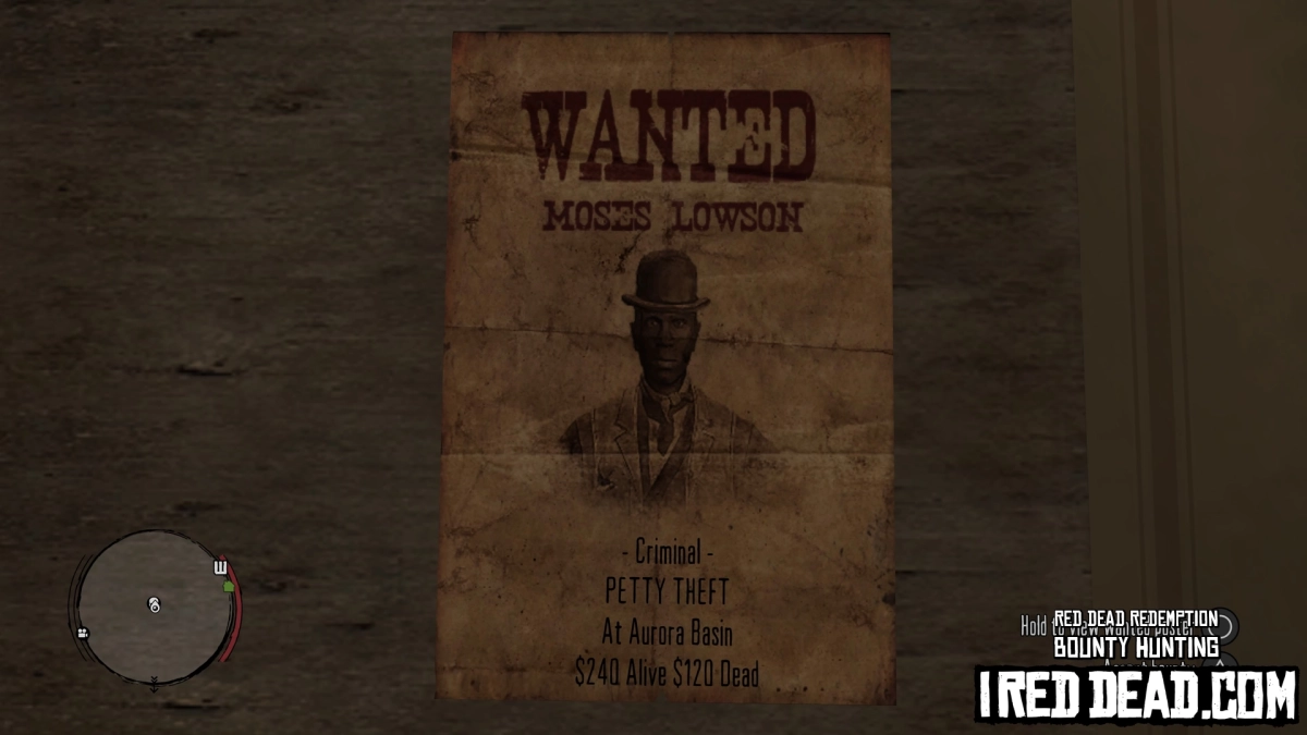 Red Dead Redemption Bounty Hunting Aurora Basin