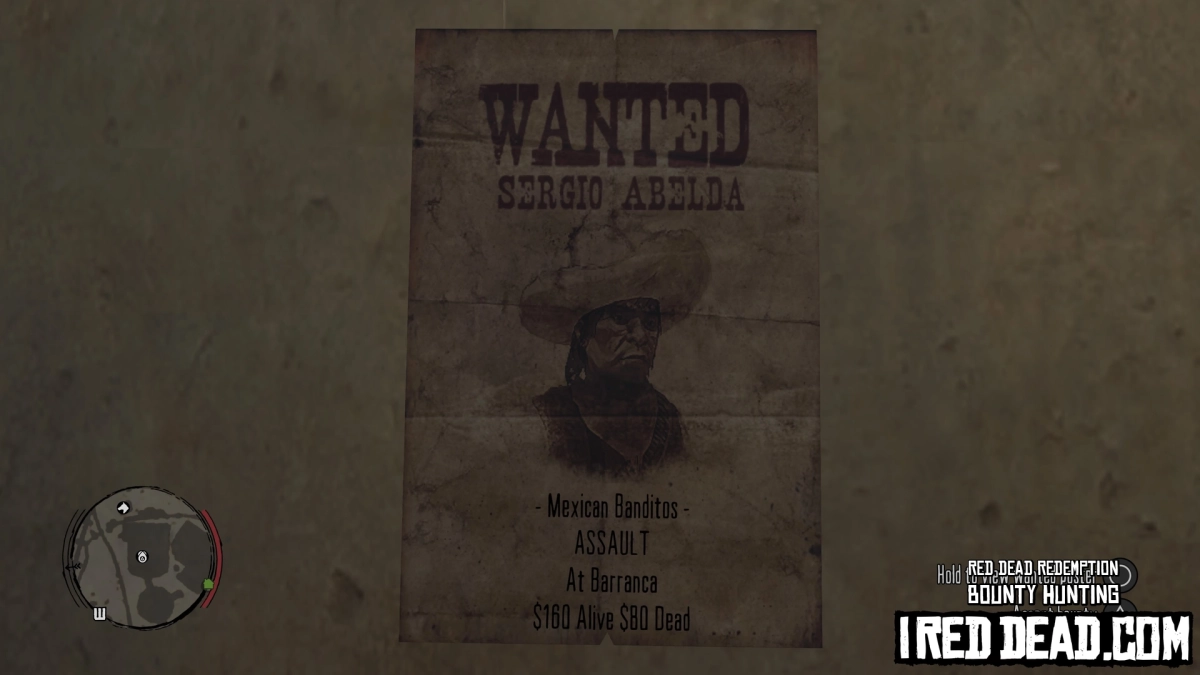 Red Dead Redemption Bounty Hunting Barranca