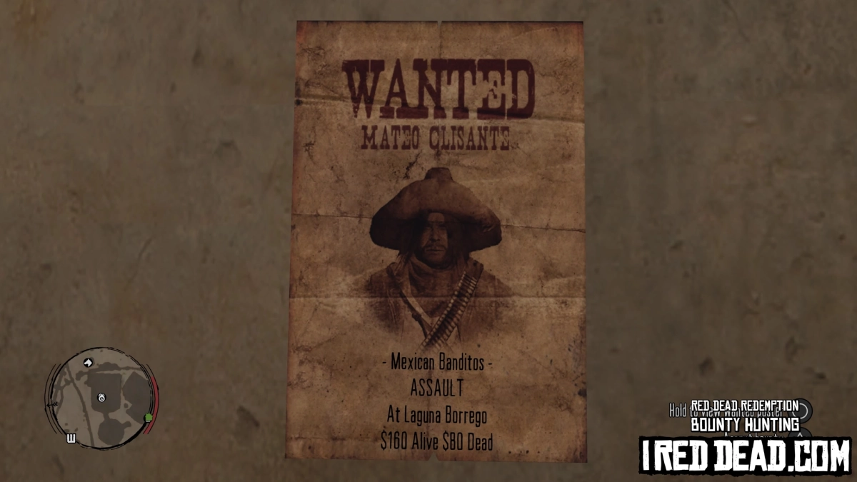 Red Dead Redemption Bounty Hunting Laguna Borrego