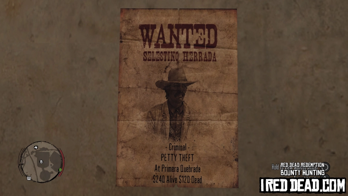 Red Dead Redemption Bounty Hunting Primera Quebrada